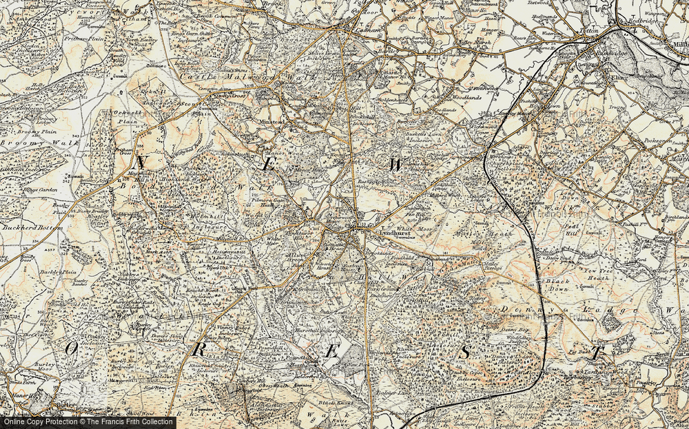 Old Map of Custards, 1897-1909 in 1897-1909