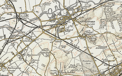 Old map of Cutsyke in 1903