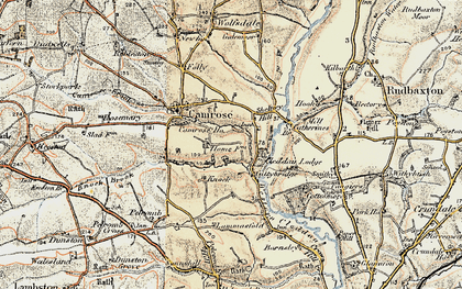 Old map of Cuttybridge in 1901-1912