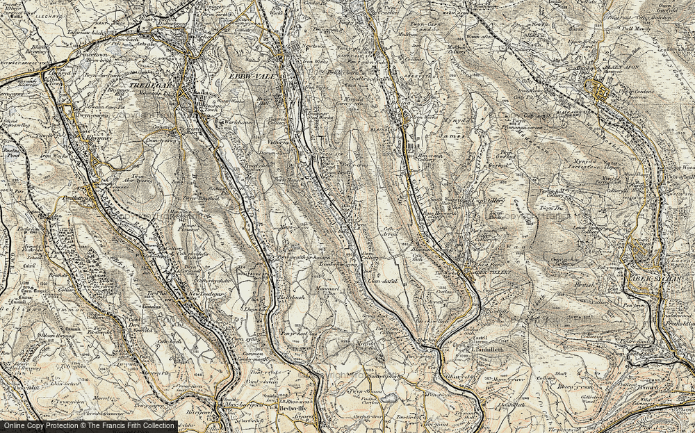 Old Map of Cwm, 1899-1900 in 1899-1900