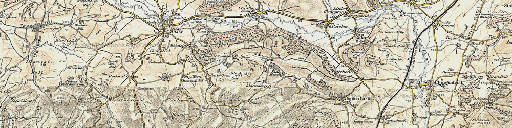 Old map of Cwm in 1901-1903