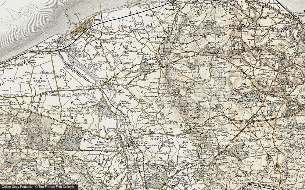 Old Map of Cwm, 1902-1903 in 1902-1903
