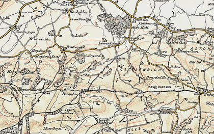 Old map of Cwm in 1902-1903