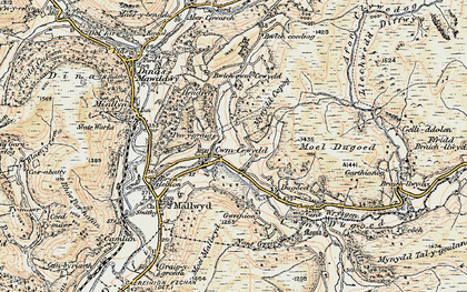 Old map of Braich-llwyd in 1902-1903