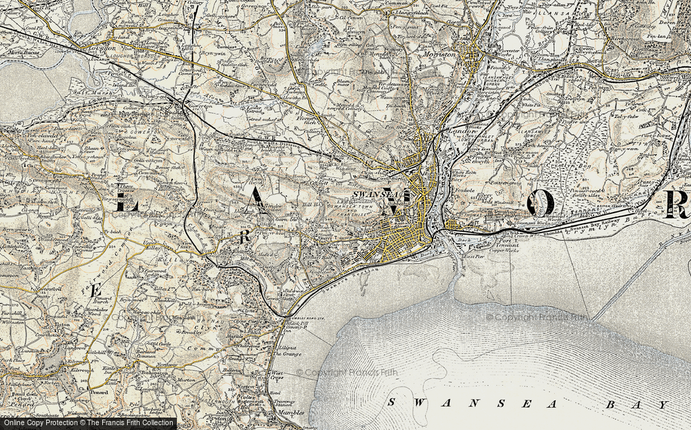 Old Map of Cwm Gwyn, 1900-1901 in 1900-1901