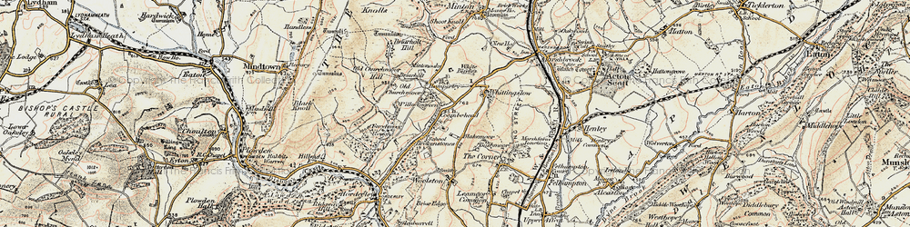 Old map of Blakemoor in 1902-1903