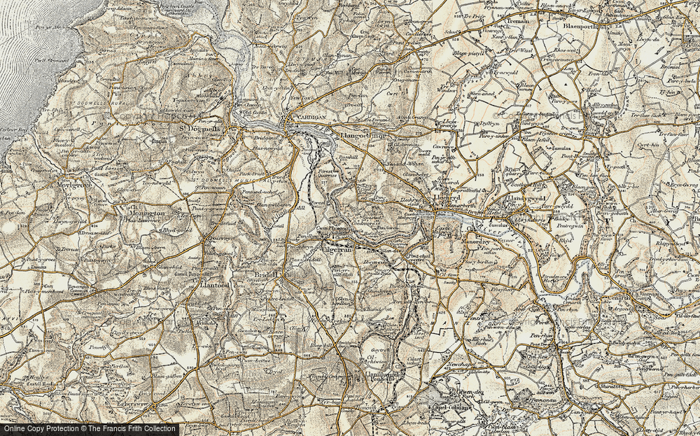 Old Map of Cwm Plysgog, 1901 in 1901