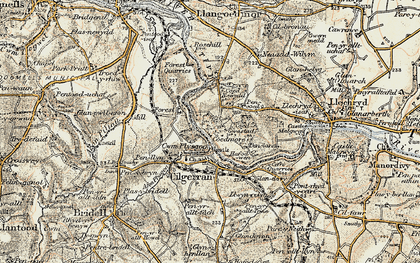 Old map of Cwm Plysgog in 1901