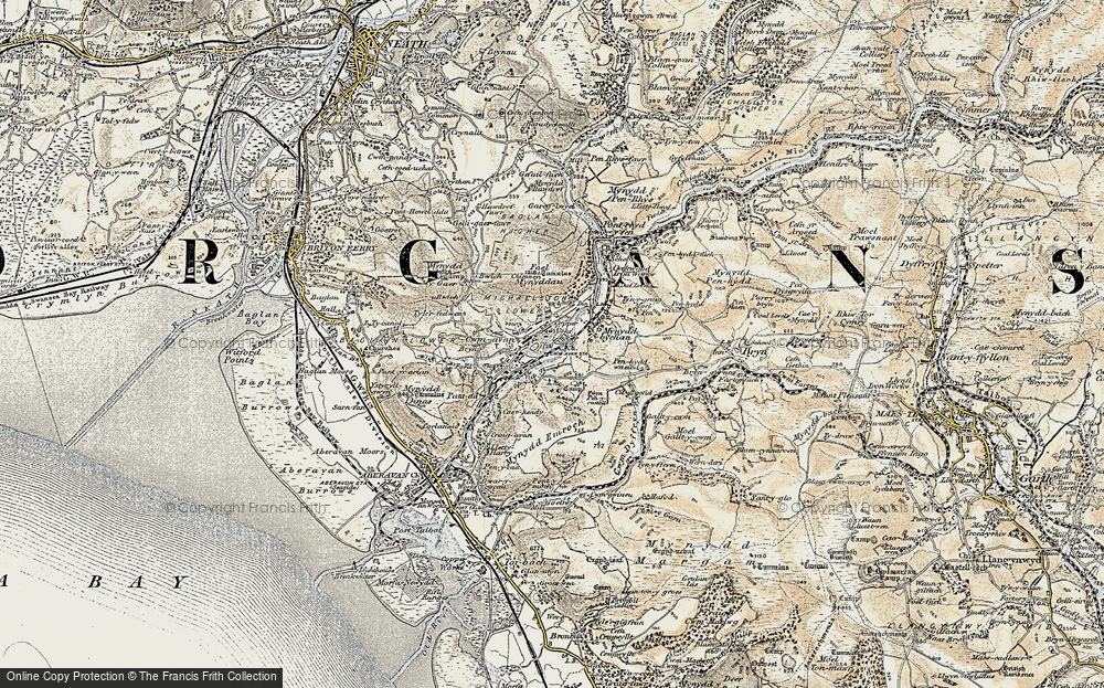 Old Map of Cwmafan, 1900-1901 in 1900-1901