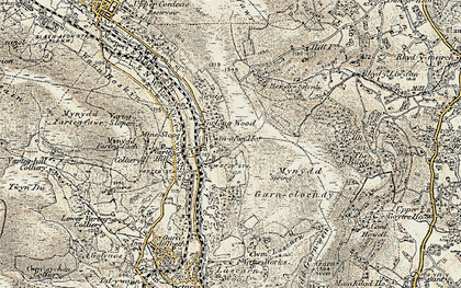 Old map of Cwmavon in 1899-1900
