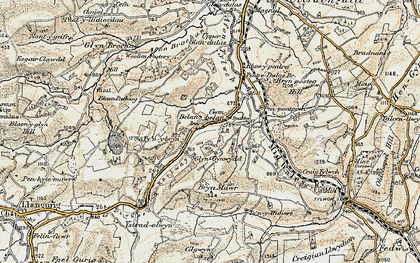 Old map of Cwmbelan in 1901-1903