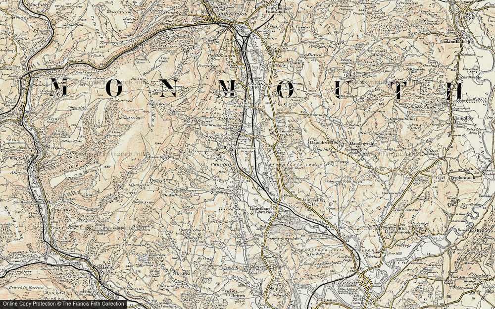 Old Map of Cwmbran, 1899-1900 in 1899-1900