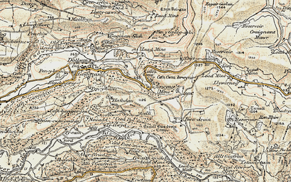 Old map of Cwmbrwyno in 1901-1903