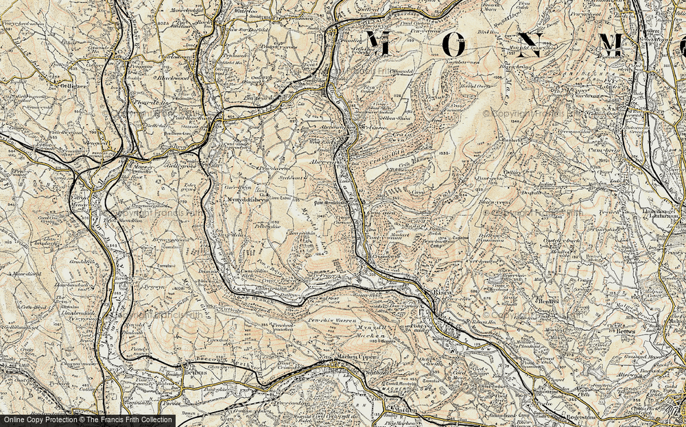 Old Map of Cwmcarn, 1899-1900 in 1899-1900