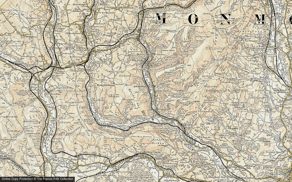 Historic Ordnance Survey Map of Cwmcarn, 1899-1900