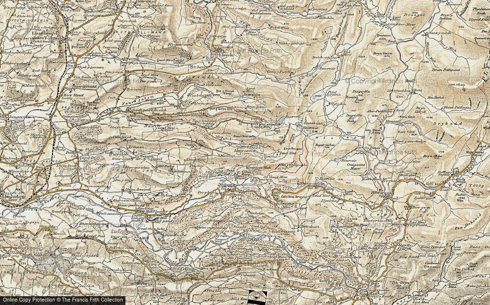 Old Map of Cwmerfyn, 1901-1903 in 1901-1903