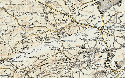 Old map of Cwmisfael in 1901