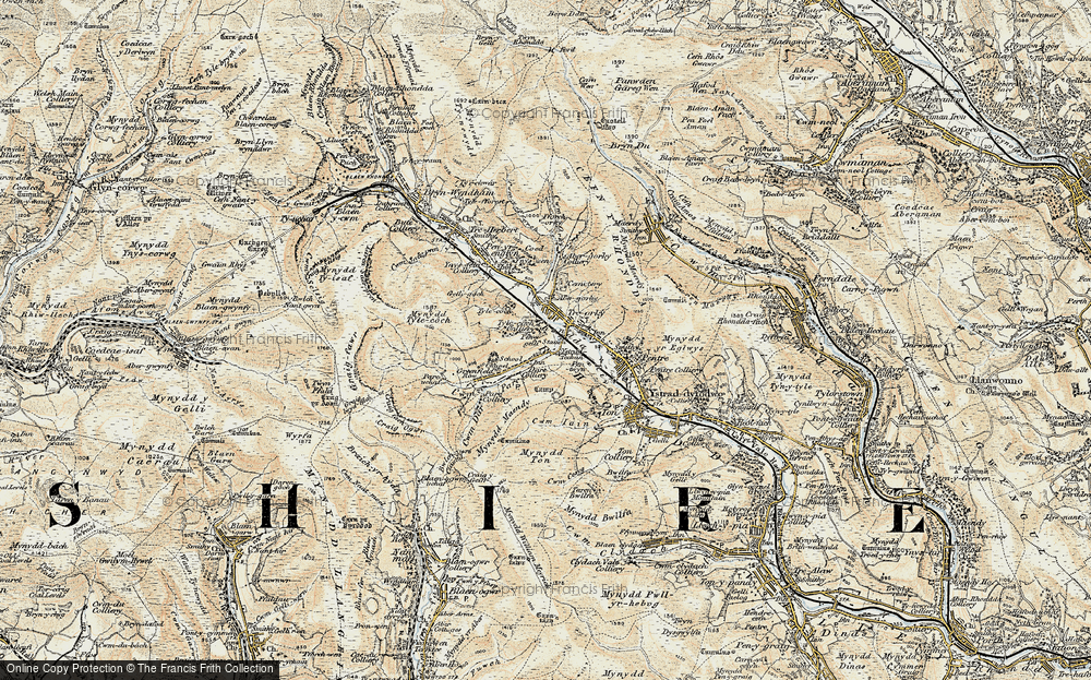 Old Map of Cwmparc, 1899-1900 in 1899-1900