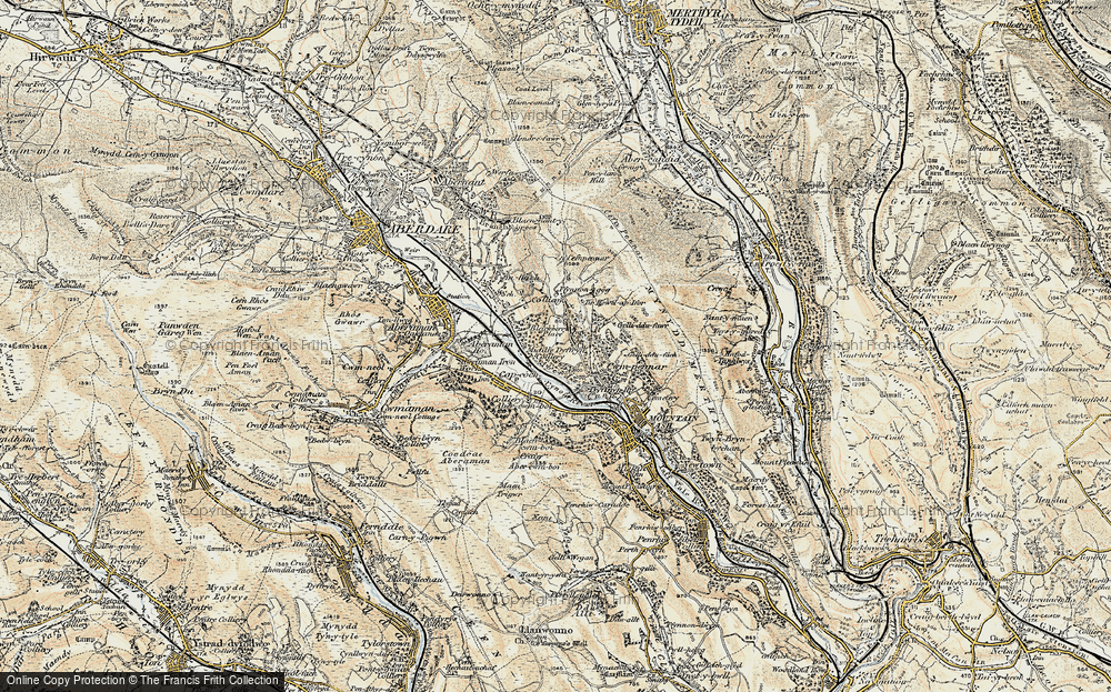 Old Map of Cwmpennar, 1899-1900 in 1899-1900