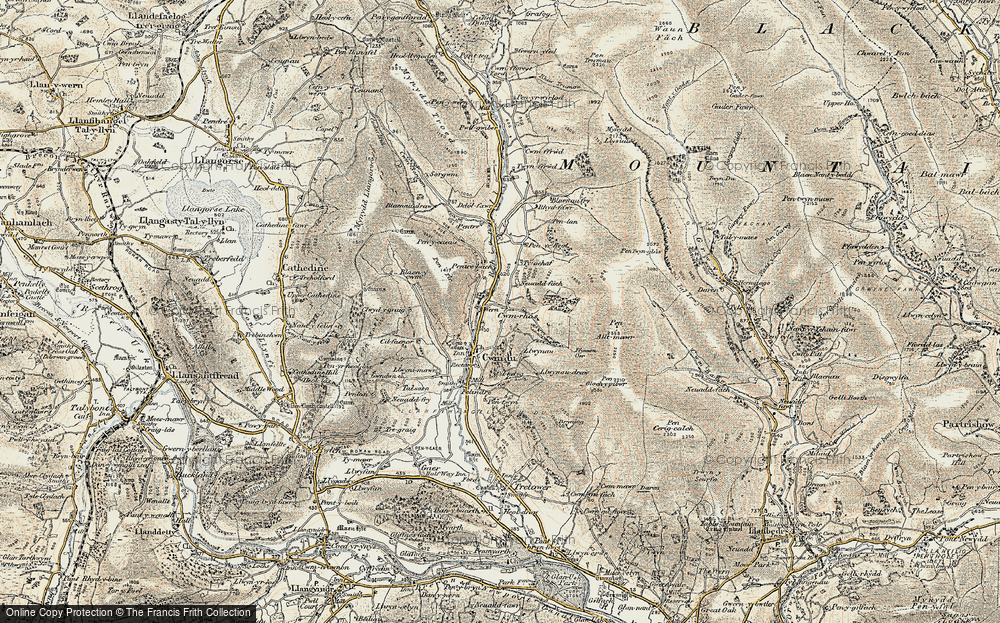 Old Map of Cwmrhos, 1899-1901 in 1899-1901