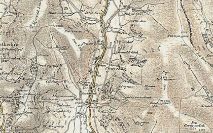 Old map of Blaenau-draw in 1899-1901