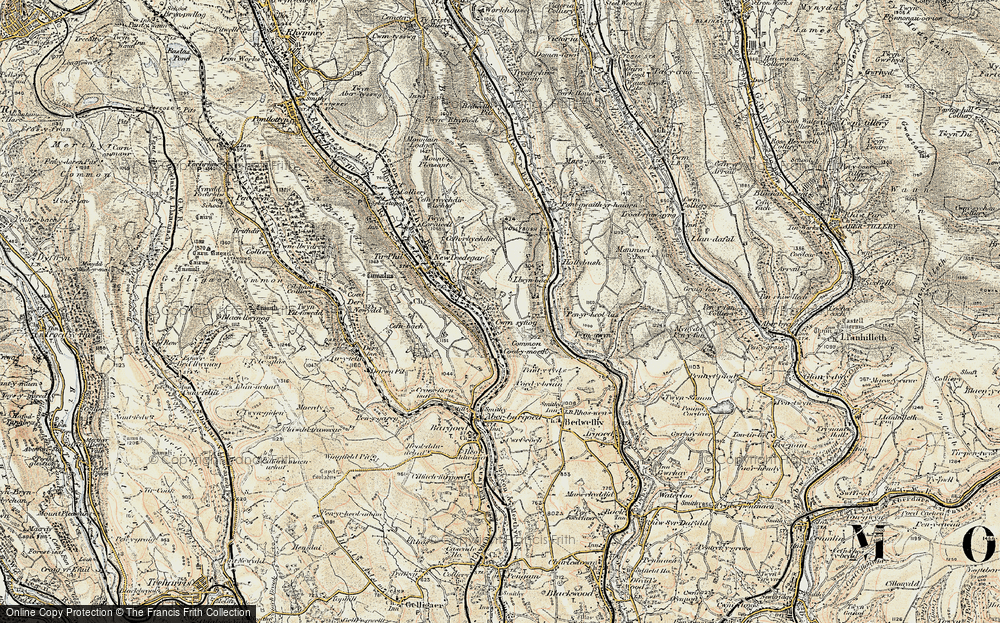 Old Map of Cwmsyfiog, 1899-1900 in 1899-1900