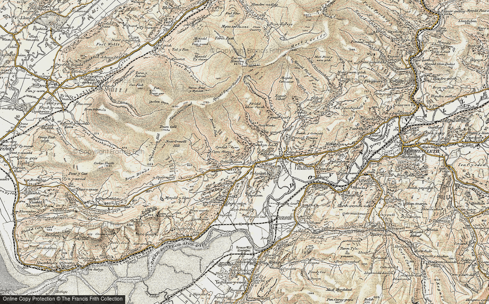 Old Map of Historic Map covering Brynmorlo in 1902-1903