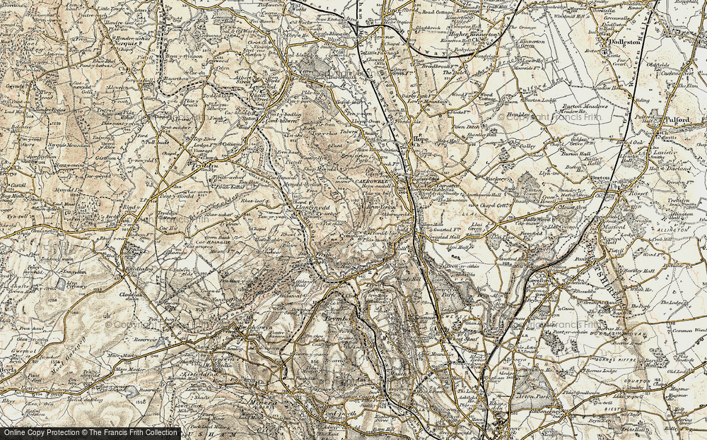 Old Map of Cymau, 1902-1903 in 1902-1903