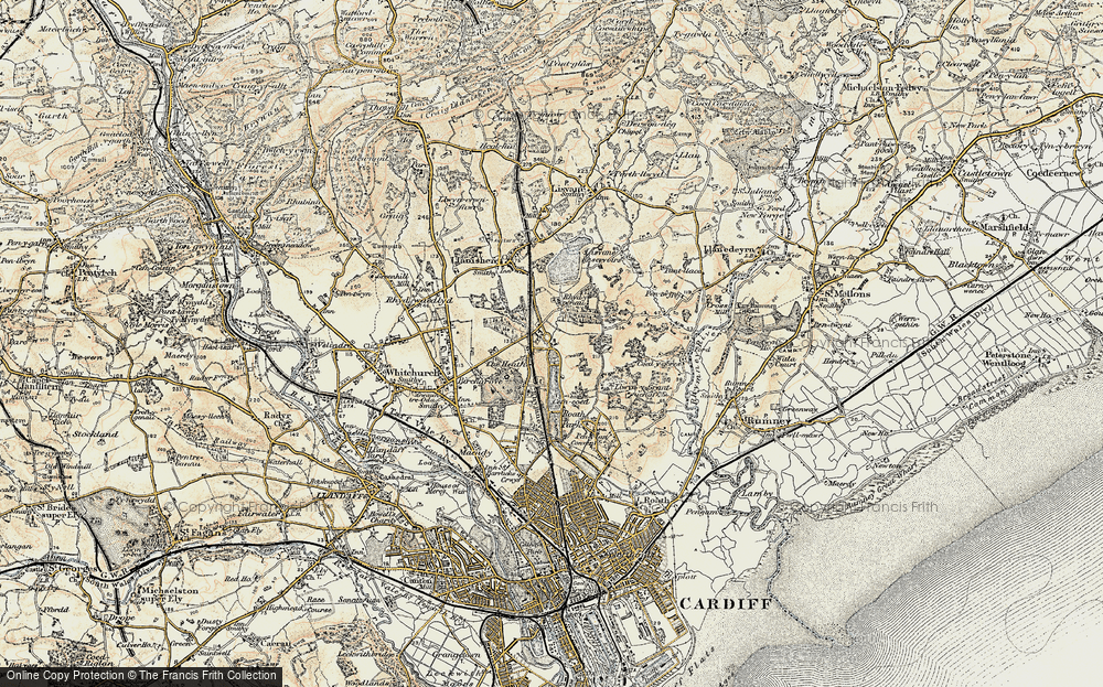 Old Map of Cyncoed, 1899-1900 in 1899-1900