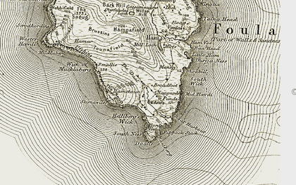 Old map of Da Hametoon in 1911-1912