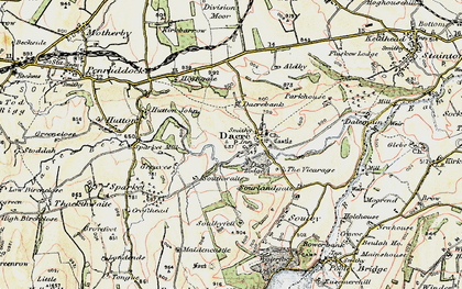 Old map of Dacre in 1901-1904