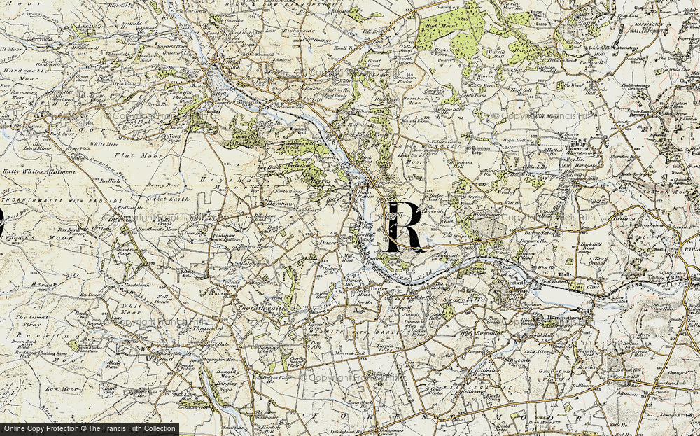 Old Map of Dacre Banks, 1903-1904 in 1903-1904