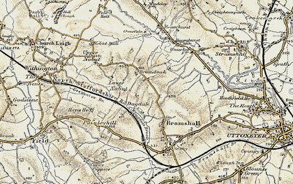 Old map of Dagdale in 1902