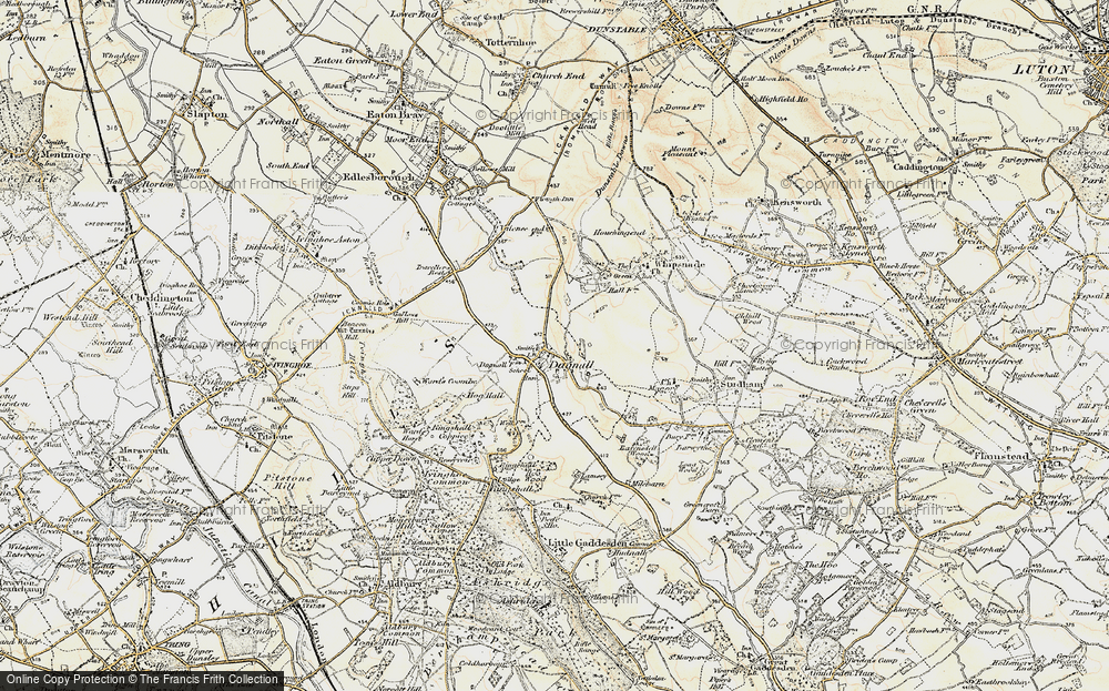 Old Map of Historic Map covering Collyers in 1898-1899