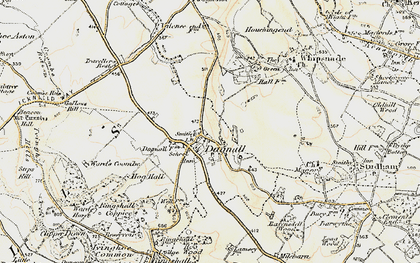 Old map of Dagnall in 1898-1899