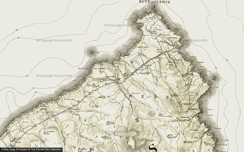 Old Map of Dail bho Thuath, 1911 in 1911