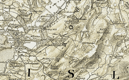 Old map of Ballitarsin in 1905-1907