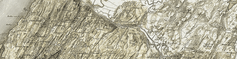Old map of Daill in 1906-1907