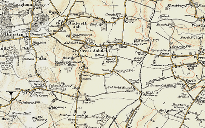 Old map of Daisy Green in 1901