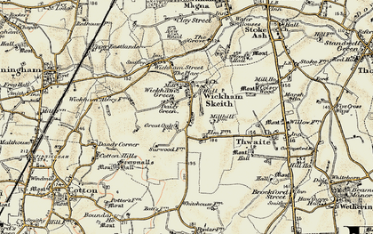 Old map of Daisy Green in 1901