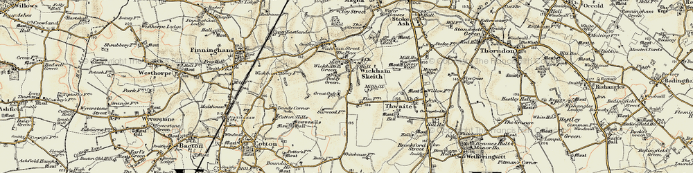 Old map of Daisy Green in 1901