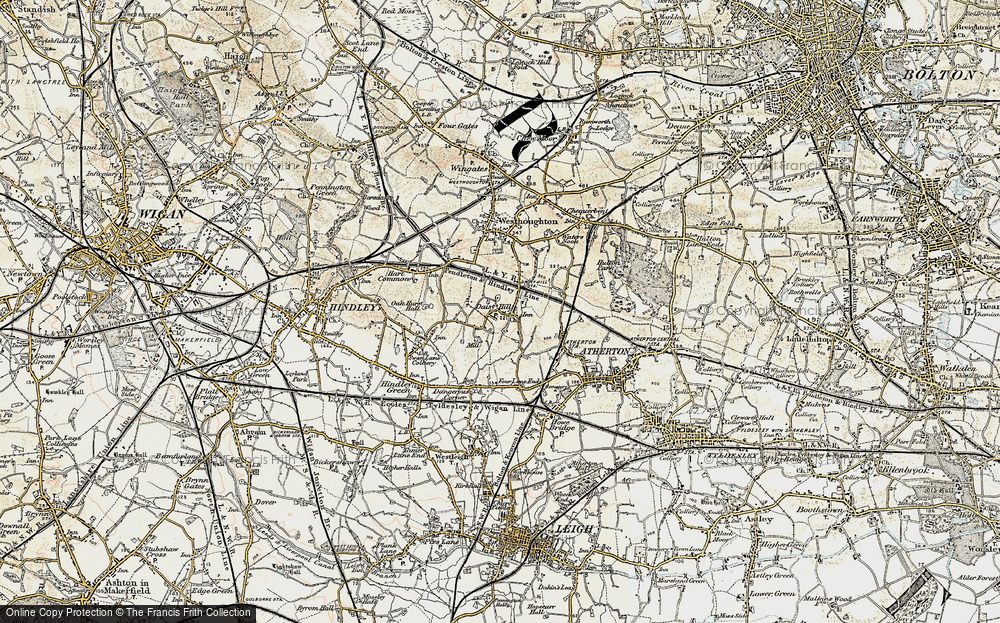 Old Map of Daisy Hill, 1903 in 1903