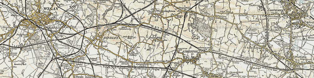 Old map of Daisy Hill in 1903