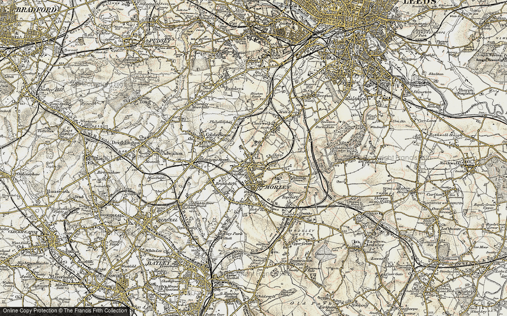 Old Map of Daisy Hill, 1903 in 1903