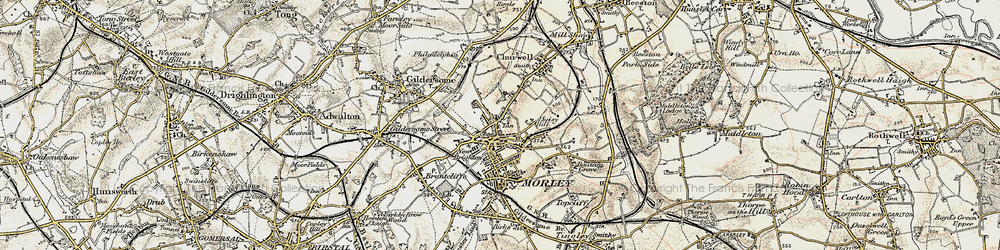 Old map of Daisy Hill in 1903