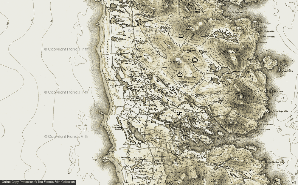 Old Map of Dalabrog, 1911 in 1911