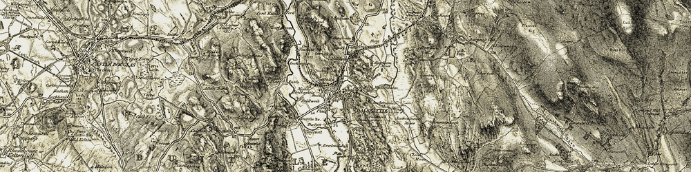 Old map of Guffogland in 1904-1905