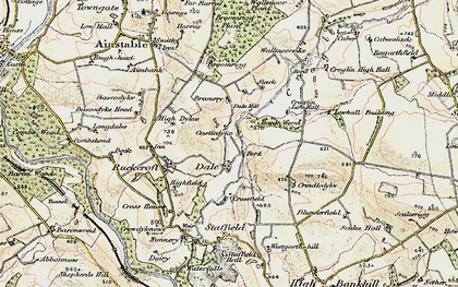 Old map of Barugh Cottages in 1901-1904