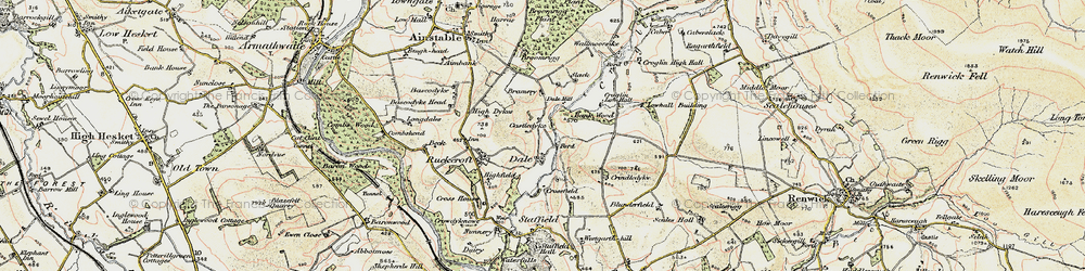 Old map of Dale in 1901-1904