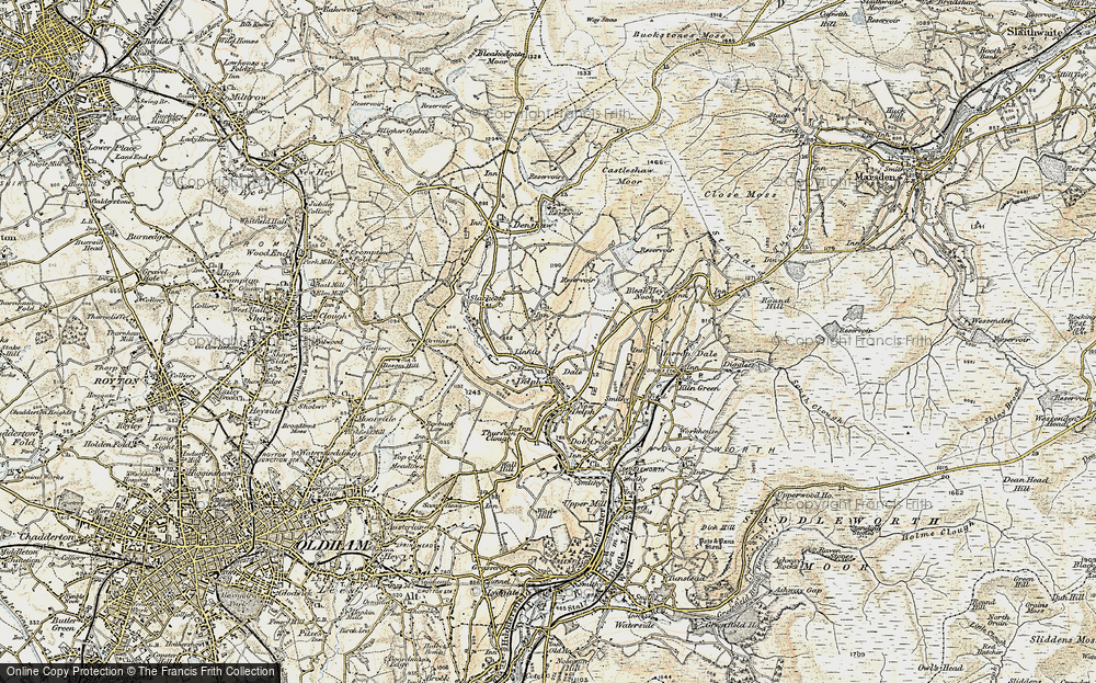 Old Map of Dale, 1903 in 1903
